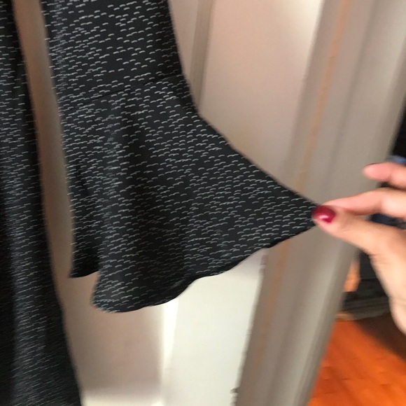 Charlotte Russe Polka Dot Bell Sleeve Skater Dress - Picture 6 of 6